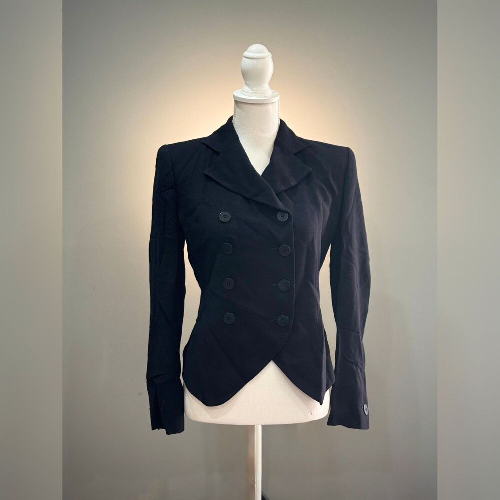 Black Giorgio Armani 80s Vintage Blazer Size 4 (38) EUC